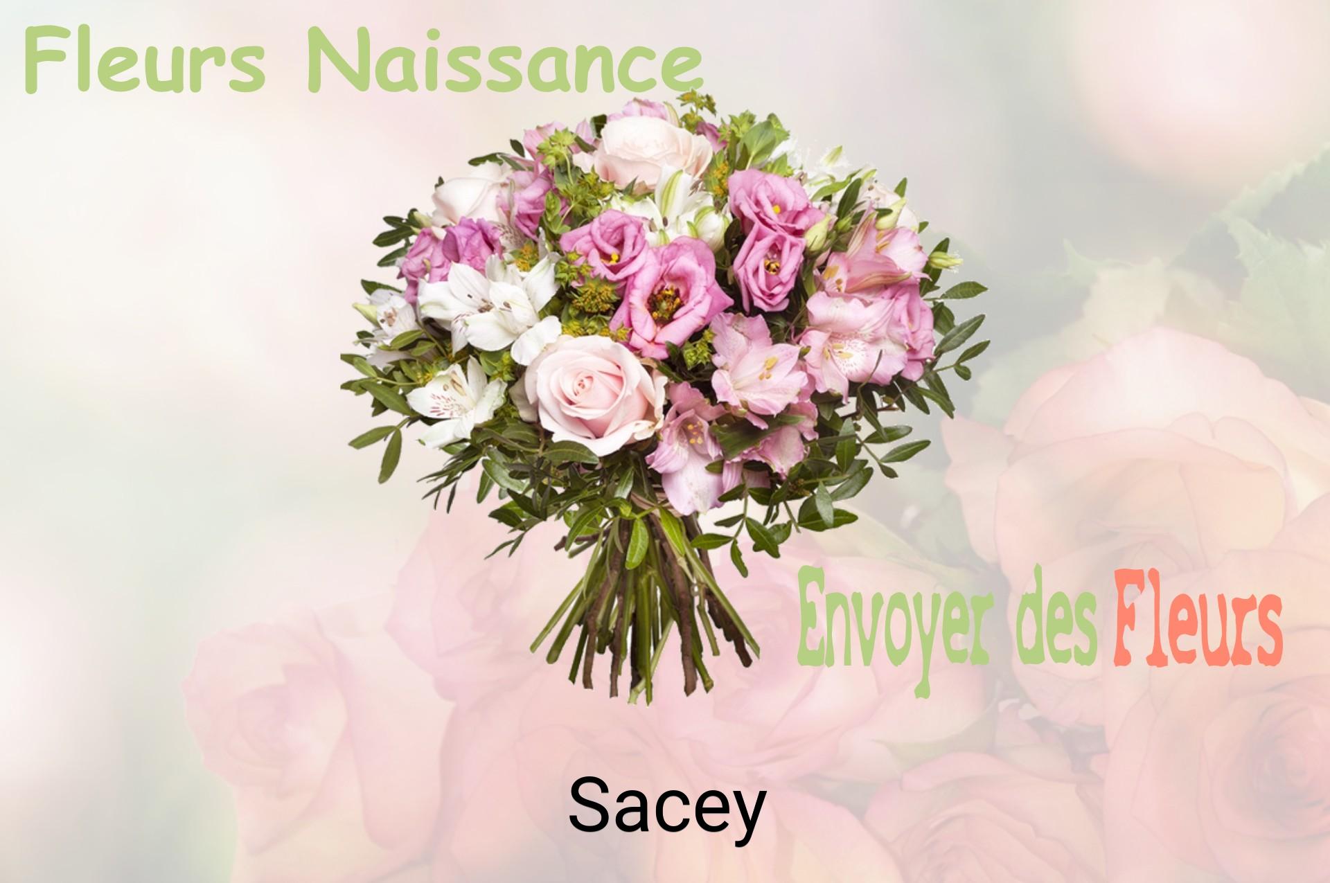 Bouquet de fleurs de naissance livré à Sacey